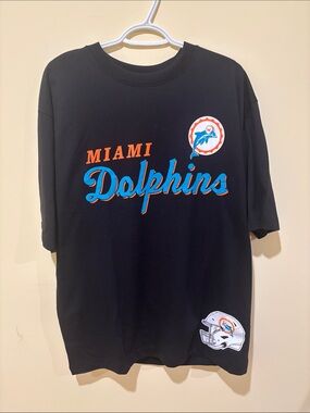 NFL Black T-Shirt with White Logo